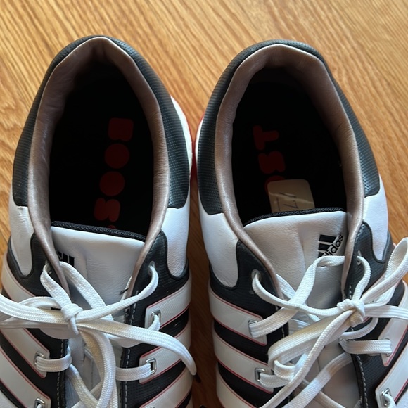 ADIDAS BOOST GOLF SHOES SPIKELESS WHITE BLACK SIZE 15 - Picture 4 of 5